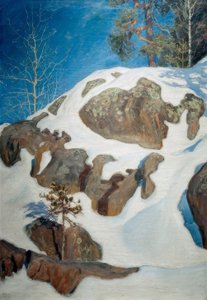 कालेला में बर्फीली चट्टानें द्वारा अक्सेली वाल्डेमर गैलेन कल्लेला