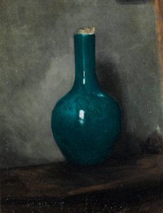 ग्रे बैक पर नीले फूलदान, c.1885 द्वारा अल्बर्ट डी बेलेरोचे