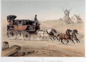 अल्बर्ट एडम (1833-?) द्वारा 19वीं शताब्दी के पेरिस, मुसी कार्नावलेट द्वारा सेंट एटिने लिथोग्राफी के शहर के योग्य ट्रंक पोस्ट