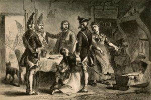 1877 में अमेरिका में सेवा के लिए जर्मन सैनिकों का सम्मेलन। द्वारा अल्बर्ट बोबेट