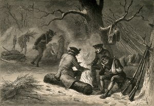 वैली फोर्ज, 1877 में अमेरिकन ट्रूप्स।