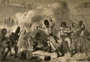 1878 में फोर्ट स्टीफेंसन में अंग्रेजों ने प्रतिकर्षण किया। द्वारा अल्बर्ट बोबेट