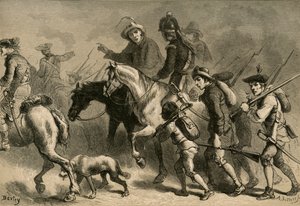 1877 में न्यू इंग्लैंड येओमेन्ट्री का विद्रोह। द्वारा अल्बर्ट बोबेट