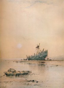 Leigh में कम ज्वार, c1899 द्वारा अल्बर्ट अर्नेस्ट मार्क्स