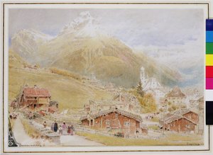 एंगेलबर्ग, रविवार की सुबह, c.1909-11 (कलम और स्याही, wc) द्वारा अल्बर्ट गुडविन