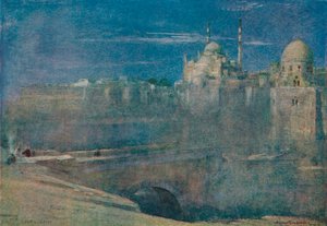 गढ़, काहिरा पर चांदनी, c1890 द्वारा अल्बर्ट गुडविन