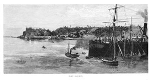 पोर्ट डार्विन, 1886।