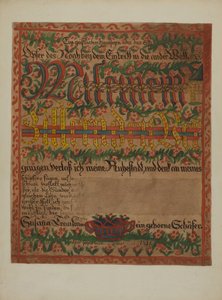 पा. जर्मन मृत्यु प्रमाणपत्र, सी. 1937.