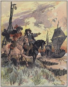 Le Capitaine Bellormeau के लिए चित्रण और ए रोबिडा द्वारा सचित्र (रंग लिथो) द्वारा अल्बर्ट रोबिडा