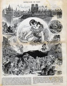 विक्टर ह्यूगो द्वारा नोट्रे डेम डे पेरिस (1802-1885) (नोट्रे-डेम डी पेरिस) अल्बर्ट रोबिडा (1848-1926) द्वारा 1902 के "ले रीयर" में ड्राइंग