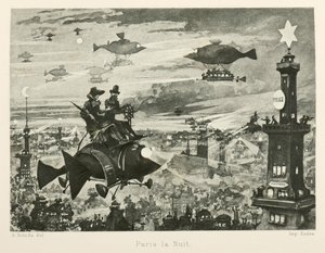रात में पेरिस, बीसवीं सदी, 1880।