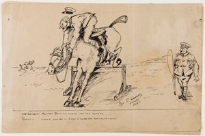 WWI कार्टून, 22 सितंबर 1917 (कागज पर कलम और स्याही) द्वारा अल्बर्ट वारब्रिक
