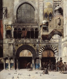 सेरासियन कैवल्री एक बीजान्टिन स्मारक, ओरिएंट की मेमोरी, 1880 के दरवाजे पर अपने कमांडिंग ऑफिसर की प्रतीक्षा कर रहा है
