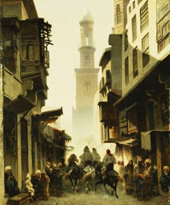 1861 में दमिश्क में स्ट्रीट सीन