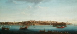 Valletta, माल्टा और उसके दूत के सात विचारों के समूह में से एक, c.1753 (कैनवास पर तेल)