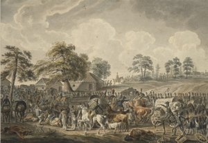 फ्रांसीसी सेना 24 जुलाई, 1812 को मध्य 1820 के दशक में दुगावा नदी को पार कर रही थी