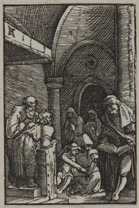 क्राइस्ट द डॉक्टर्स में, c.1515 (वुडकट) द्वारा अल्ब्रेक्ट अल्टरडोरर
