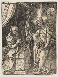क्राइस्ट ने अपनी माँ की ओर देखा, द स्मॉल पैशन से, ca. 1510। द्वारा अल्ब्रेक्ट ड्यूरर