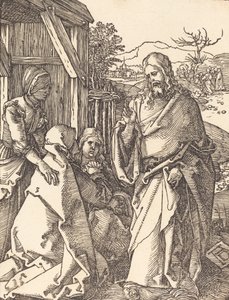 क्राइस्ट टेकिंग लीव विथ हिज मदर, शायद c. 15091510. द्वारा अल्ब्रेक्ट ड्यूरर