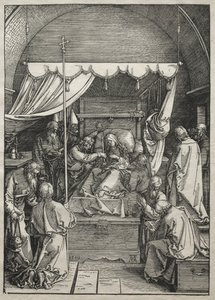 द लाइफ ऑफ द वर्जिन: द डेथ ऑफ द वर्जिन, 1504-1505। द्वारा अल्ब्रेक्ट ड्यूरर