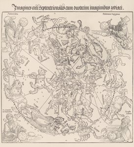 आकाशीय मानचित्र- उत्तरी गोलार्ध, 1515, 1515। द्वारा अल्ब्रेक्ट ड्यूरर
