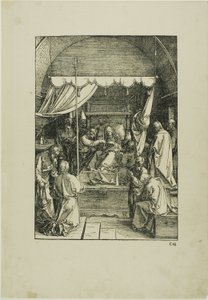 द डेथ ऑफ द वर्जिन, द लाइफ ऑफ द वर्जिन से लिया गया द्वारा अल्ब्रेक्ट ड्यूरर