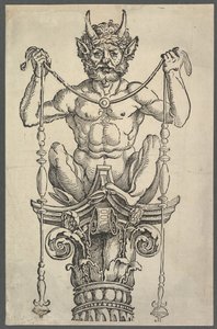महान स्तंभ शीर्ष ब्लॉक, ca. 1517। द्वारा अल्ब्रेक्ट ड्यूरर