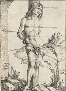सेंट सेबेस्टियन एक स्तंभ के लिए बाध्य, c.1499 द्वारा अल्ब्रेक्ट ड्यूरर
