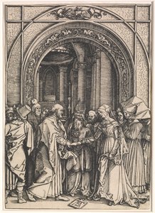 द वर्जिन ऑफ़ द वर्जिन ऑफ़ द वर्जिन: द लाइफ ऑफ़ द वर्जिन, c.1504-05 (रखी कागज पर लकडी) द्वारा अल्ब्रेक्ट ड्यूरर