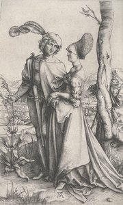 प्रोमेनेड, c.1496-1497 (उत्कीर्णन) द्वारा अल्ब्रेक्ट ड्यूरर