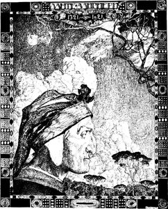 डांटे एलघिएरी, मध्यकालीन इतालवी कवि, 1921।