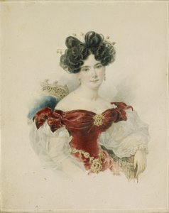 पोर्ट्रेट ऑफ़ राजकुमारी नतालिया विक्टोरोवना कोचुबे, नी कोचुबे 1800-1854, 1830 के दशक