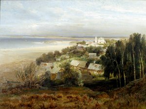 Pechersk मठ। अलेक्सी सावरसोव (सावरसोव) द्वारा पेंटिंग (1830-1897)