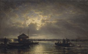 नेवा पर ग्रीष्मकालीन रात, 1875 द्वारा अलेक्सी पेट्रोविच बोगोलीबोव