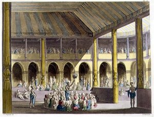 गिउलिओ फेरारियो (1767-1847) पब द्वारा संकलित 'प्राचीन और आधुनिक पोशाक ...' से ब्राह्मण भगवान राम की स्तुति गा रहे हैं। रोम द्वारा एलेसेंड्रो सैनकिरिको