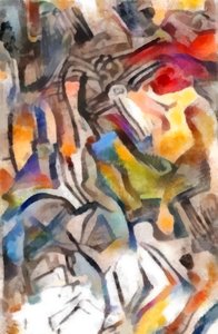 भोर में गांव, 2016,