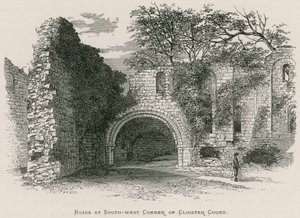 Kirkstall अभय, दक्षिण-पश्चिम कॉर्नर ऑफ़ क्लिस्टर कोर्ट में खंडहर द्वारा अलेक्जेंडर फ्रांसिस लिडॉन