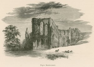 Rievaulx Abbey, दक्षिण-पूर्व से द्वारा अलेक्जेंडर फ्रांसिस लिडॉन