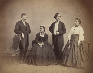 हवाई की रानी एम्मा और उसका दल, 1865। द्वारा अलेक्जेंडर गार्डनर