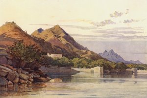 The Ana Sagar, Ajmere (colour litho) द्वारा अलेक्जेंडर हेनरी हल्लम मरे