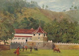 टोंड का मंदिर, कैंडी - बाहरी, c1880 1905। द्वारा अलेक्जेंडर हेनरी हल्लम मरे