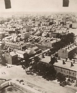 1858 के शिकागो में प्रांगण के कपोला से दक्षिण-पश्चिम देखें