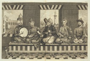 सीरियन संगीतकार, &39;नेचुरल हिस्ट्री ऑफ अलेप्पो&39; से 4 नंबर, पब। पैट्रिक रसेल द्वारा, 1794 द्वारा अलेक्जेंडर रसेल