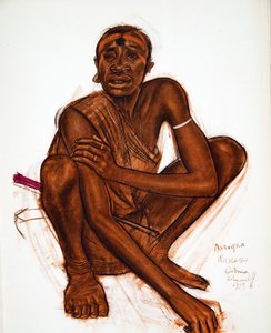 Marigua, MGogo (डोडोमा), अफ्रीका के ड्रॉइंग और पेंटिंग्स से, Citroen Center Afrique अभियान, दूसरे मिशन Haardt Audouin-Dubreuil, pub के दौरान निष्पादित। पेरिस, 1927
