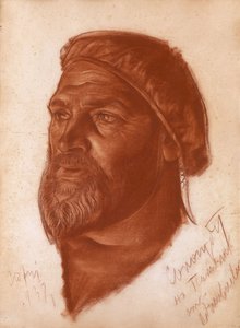 वास्तुकार लियोनिद रोमानोविच कोलोन का चित्रण 1884-1956, 1933