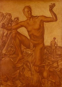 गायक फ्योदोर शालैपिन का चित्रण 1873-1938, 1917