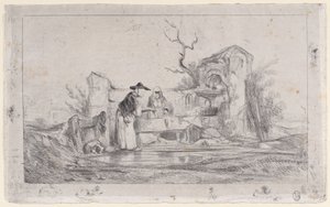 धोबी, 1833-38। द्वारा अलेक्जेंड्रे गेब्रियल डिकैम्प्स