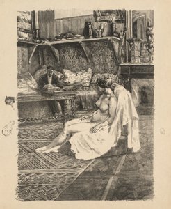 मॉडल सत्र, मॉडल सत्र, सी। 1895। द्वारा अलेक्जेंड्रे लुनोइस