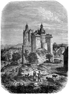 1882-1884, फ्रांस के मोंटबेलीयार्ड के चेटो डी मोंटबेलार्ड कैसल द्वारा अलेक्जेंड्रे डे बार