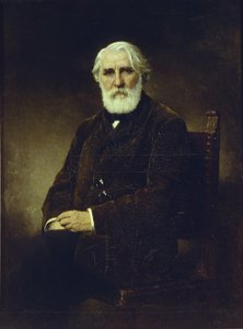 लेखक इवान एस. तुर्गनेव का चित्र 1818-1883, 1875 द्वारा एलेक्सी अलेक्सेयेविच हरलामोव